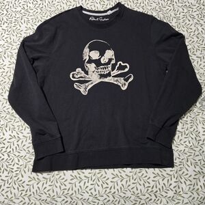 Robert Graham Black Crewneck Skull Sweater